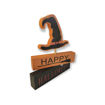 Picture of HALLOWEEN WOODEN DECORATIVE WITH WITCH HAT